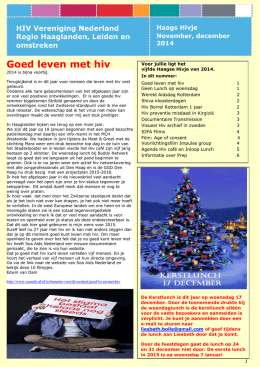Nieuwsbrief Haags Hivje november 2014 print versie