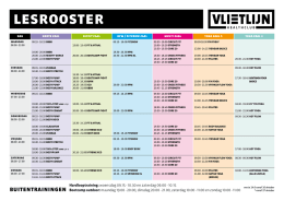 lesrooster - De Vlietlijn
