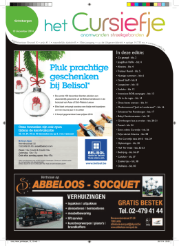 Pluk prachtige geschenken bij Belisol*