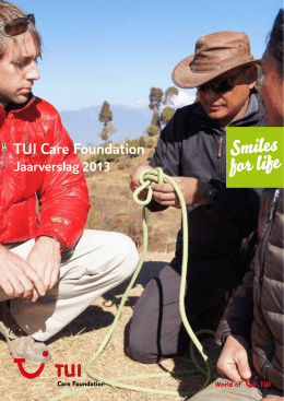 Jaarverslag 2013 - TUI Care Foundation