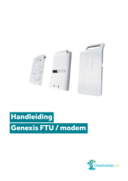 Handleiding Genexis FTU / modem