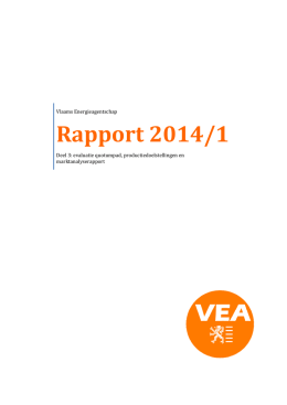 Rapport 2014/1 - Vlaanderen.be