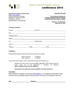 Registration form - DDSS 2014 Conference