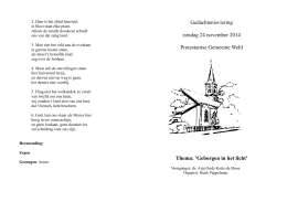 Boekje van 24 Nov 2013. - Protestantse Gemeente in Wehl