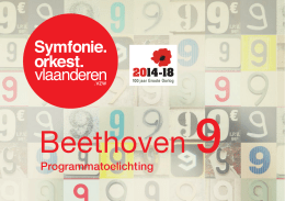 programmaboekje - Het Symfonieorkest van Vlaanderen vzw