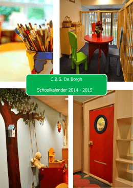 1 C.B.S. De Borgh Schoolkalender 2014
