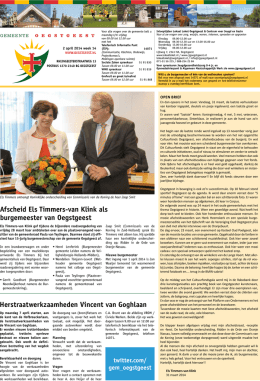Afscheid Els Timmers-van Klink als burgemeester van Oegstgeest