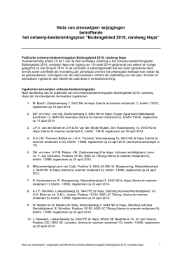 005.Nota van Zienswijzen