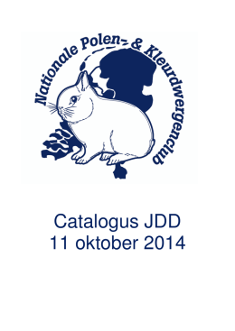 Catalogus JDD 11 oktober 2014