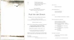 Rudi Van den Broeck - Wase Begrafenissen