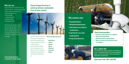 Bedrijfsfolder - Green Energy Services