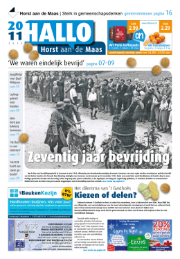 Uitgave 20-11-2014 - HALLO Horst aan de Maas