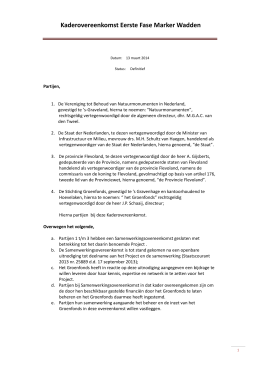 04-Marker Wadden Kaderovereenkomst definitief