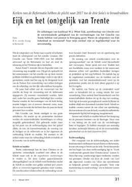 (on)gelijk van Trente - Protestants Nederland