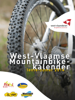 West-Vlaamse Mountainbike- kalender - Provincie West