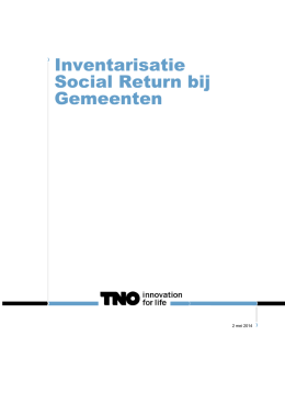 "Inventarisatie Social Return bij Gemeenten" PDF