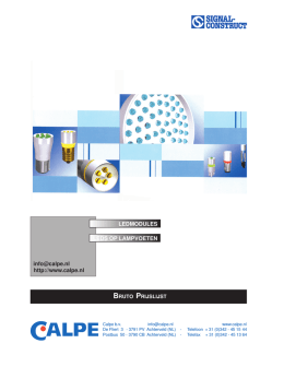 Leds in lampvoeten en Led Paneelarmaturen