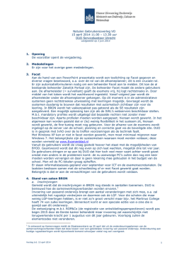 Verslag Gebruikersoverleg VO 15 april 2014