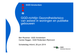 GGD richtlijn asbest in woningen en publieke gebouwen