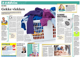 Artikel in De Telegraaf Weekeinde, zaterdag 8 maart 2014.