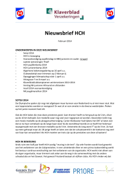 Nieuwsbrief Februari 2014