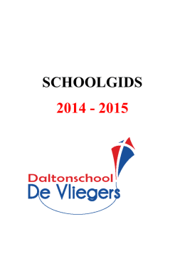 SCHOOLGIDS 2014 - 2015