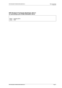 RVB Standaard Technische Bepalingen 2014-2 (in