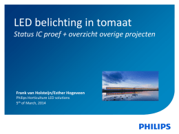 LED belichting in tomaat
