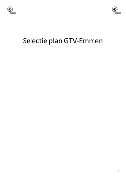 Selectie plan GTV-Emmen