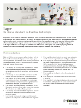 Phonak Insight Roger De nieuwe standaard in draadloze technologie