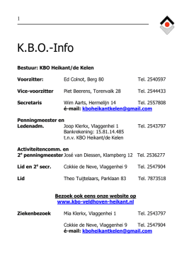 Infoboekje 2013 - KBO