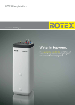 ROTEX-warmteaccumulatoren