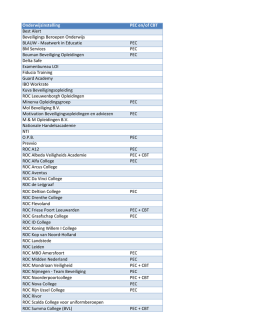 Overzicht CREBO-onderwijsinstellingen 2014