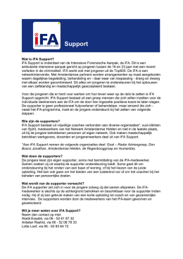 De folder van iFA Support.