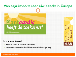 Van soja-import naar eiwitteelt in Europa