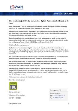 Bureau ICE Taalleerbaarheidstoets bij intake (pdf)