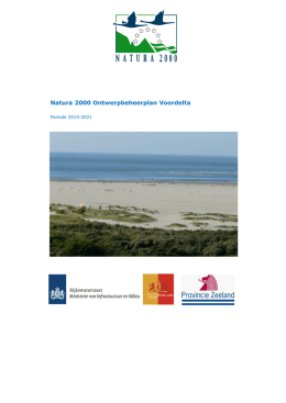 Natura 2000 Ontwerpbeheerplan Voordelta 2015