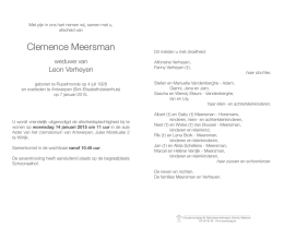 Clemence Meersman - uitvaartcentrum.be