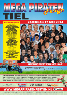 Poster Tiel 2014 (pdf) - Mega Piraten Festijn!