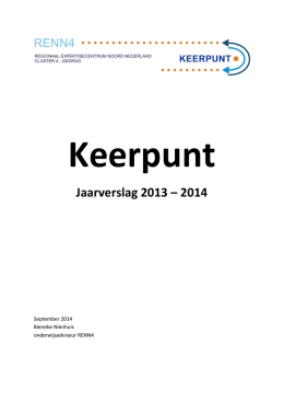 Keerpunt Jaarverslag 2013-2014