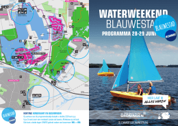 programmaboekje - WaterWeekend Blauwestad 2015