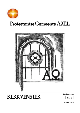 Maart 2014 - Protestantse Gemeente Axel