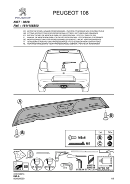 PEUGEOT 108 - Original Car Parts