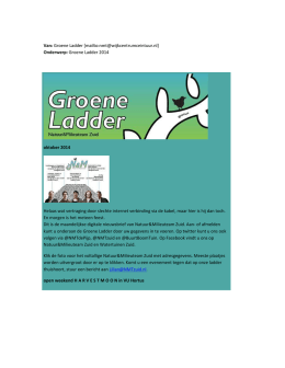 Groene Ladder oktober 2014 - Stadsdeel Zuid
