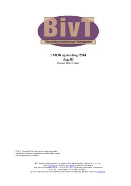 EMDR III 2014 - EMDR therapeut