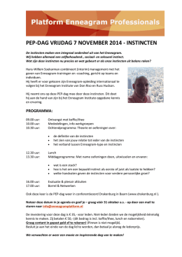vrijdag 7 november - Platform Enneagram Professionals