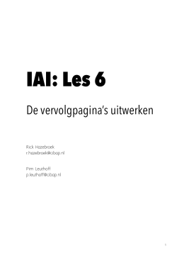 IAI: Les 6 - Rick Hazebroek