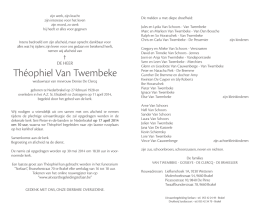 Th&eacute;ophiel Van Twembeke - Uitvaartbegeleiding Stefaan