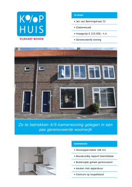 brochure Jan van Banningstraat 33 - Qvision WebCenter