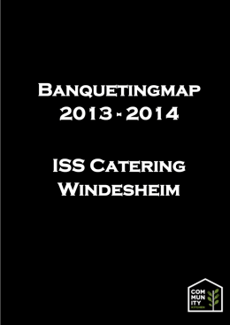 Banquetingmap 2013 - 2014 ISS Catering Windesheim